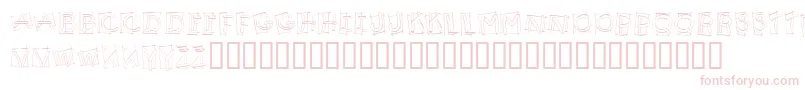 KR Boxy Font – Pink Fonts on White Background