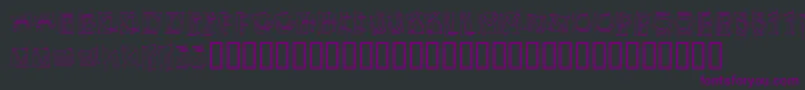 Шрифт KR Boxy – фиолетовые шрифты на чёрном фоне