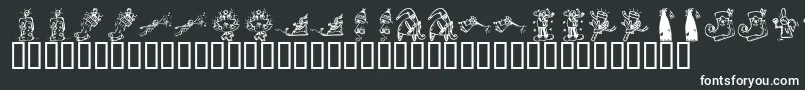 KR Christmas 2002 Dings 2 Font – White Fonts