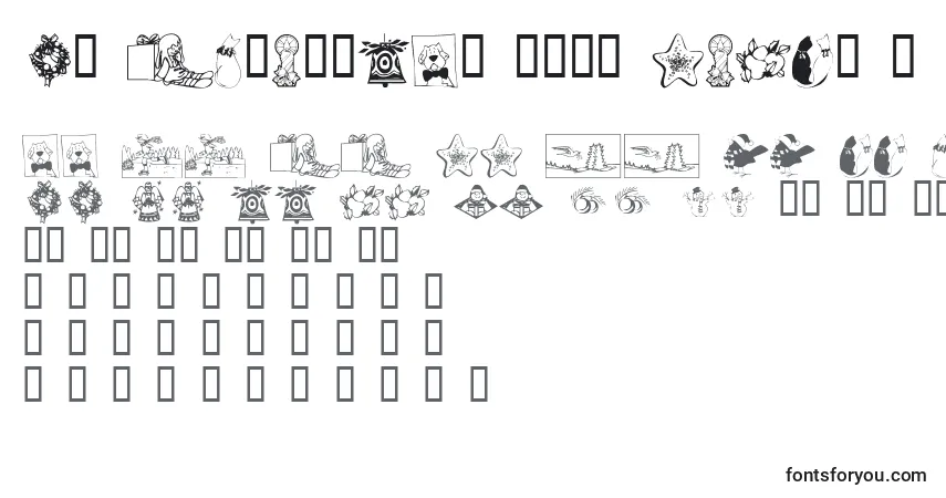 Schriftart KR Christmas 2002 Dings 5 – Alphabet, Zahlen, spezielle Symbole