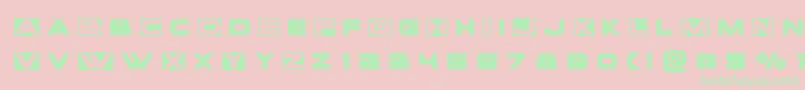 Voxboxtitle Font – Green Fonts on Pink Background