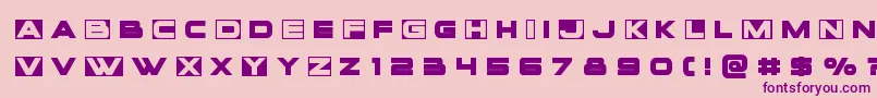 Voxboxtitle Font – Purple Fonts on Pink Background