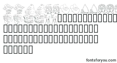 KR Christmas Color Me font – holiday Fonts