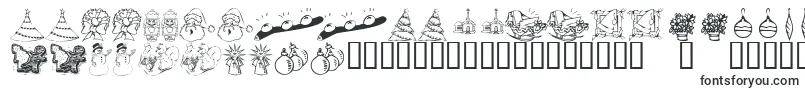 KR Christmas Dings 2004 Two-Schriftart – Schriftarten, die mit K beginnen
