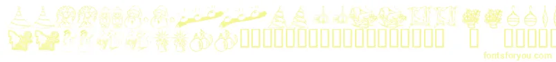 KR Christmas Dings 2004 Two Font – Yellow Fonts