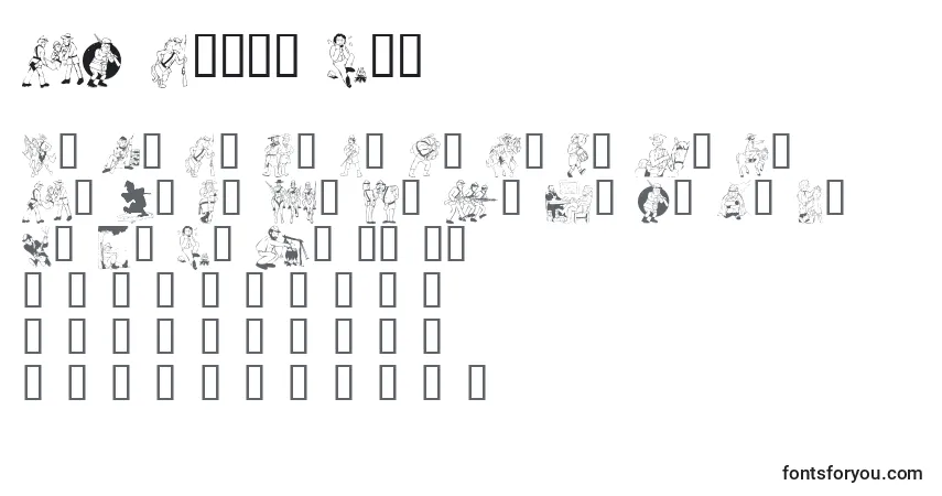 KR Civil Warフォント–アルファベット、数字、特殊文字