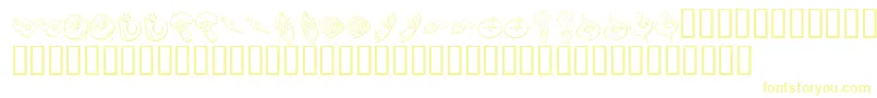 KR Happy Veggies Font – Yellow Fonts