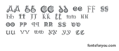 Schriftart KR Keltic One
