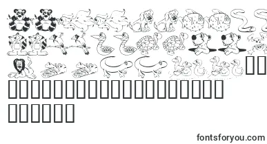 KR Lil Buddies font – Fonts Animals