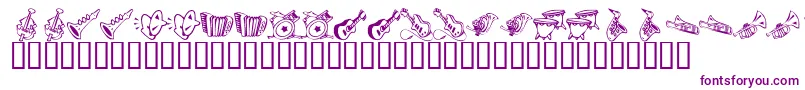 KR Music Class Font – Purple Fonts