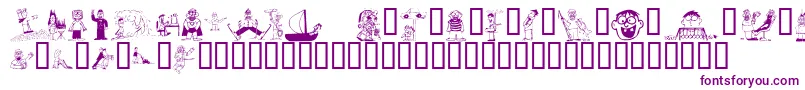 KR Silly Art People Font – Purple Fonts