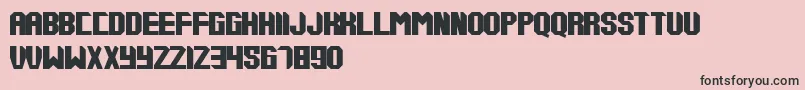 Tups000 Font – Black Fonts on Pink Background