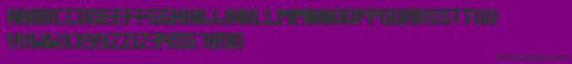 フォントTups000 – 紫の背景に黒い文字