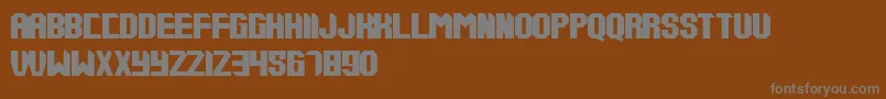 Шрифт Tups000 – серые шрифты на коричневом фоне