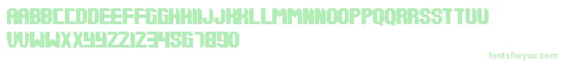 Czcionka Tups000 – zielone czcionki
