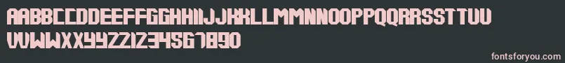Tups000 Font – Pink Fonts on Black Background