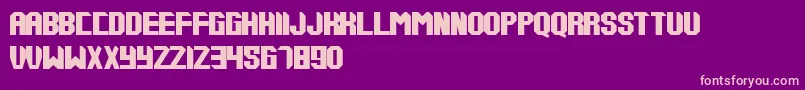 Tups000 Font – Pink Fonts on Purple Background