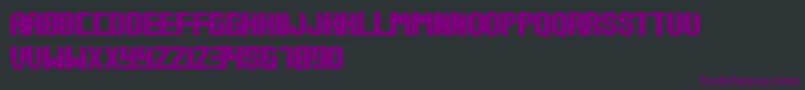 Tups000 Font – Purple Fonts on Black Background