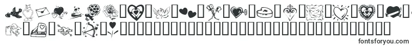 Шрифт KR Valentine 2003 – любовные шрифты
