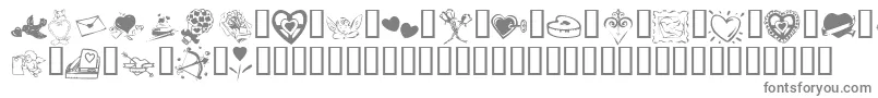Шрифт KR Valentine 2003 – серые шрифты