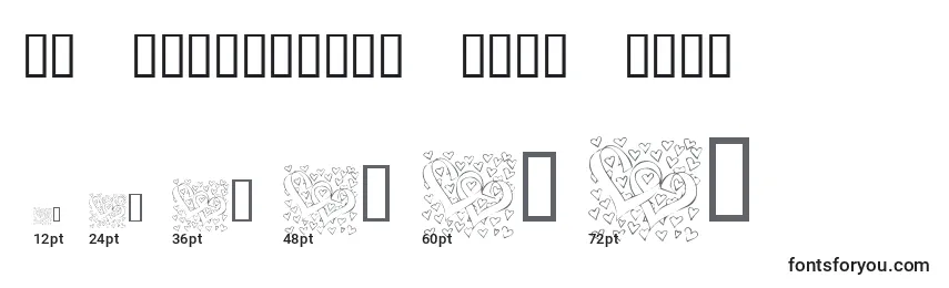 KR Valentines 2006 Nine Font Sizes