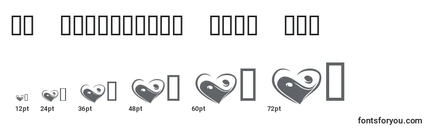 KR Valentines 2006 Six Font Sizes