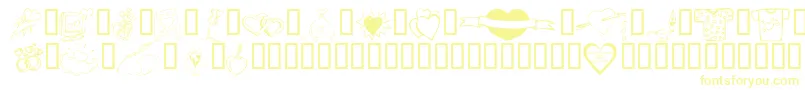 KR Valentines 2006 Ten Font – Yellow Fonts