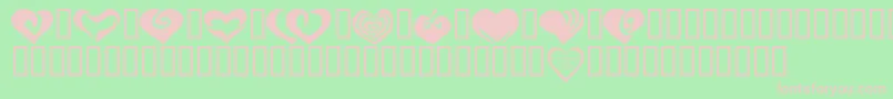 Police KR Valentines 2006 Two – polices roses sur fond vert