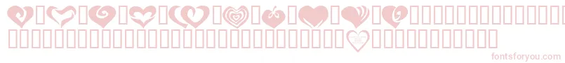 KR Valentines 2006 Two Font – Pink Fonts on White Background