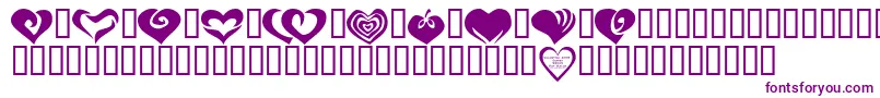 KR Valentines 2006 Two Font – Purple Fonts