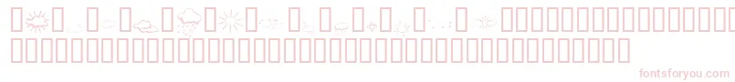 KR Weather Dings Font – Pink Fonts