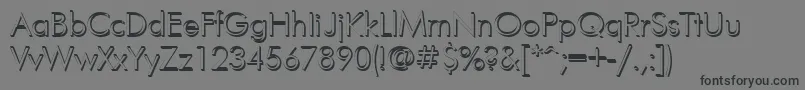 Ptfut5 Font – Black Fonts on Gray Background