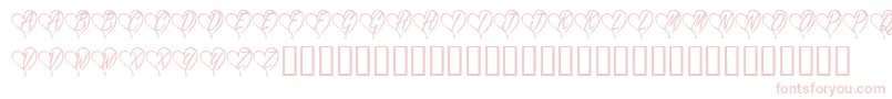 KR Yours Truly Font – Pink Fonts on White Background