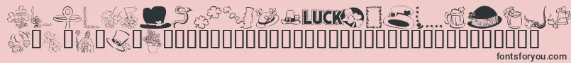 kr Font – Black Fonts on Pink Background