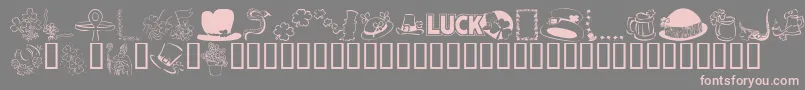 kr Font – Pink Fonts on Gray Background