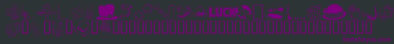 kr Font – Purple Fonts on Black Background