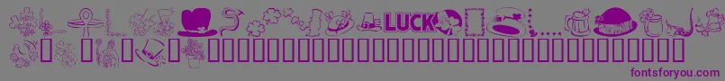 kr Font – Purple Fonts on Gray Background