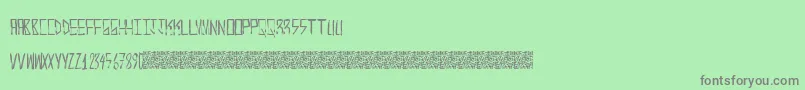 KrampsHanso Font – Gray Fonts on Green Background