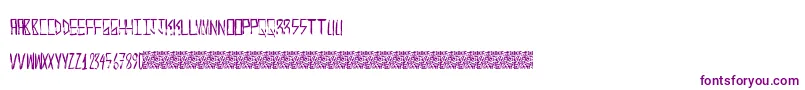 KrampsHanso-Schriftart – Violette Schriften auf weißem Hintergrund