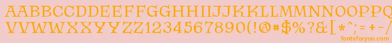 Krasomila 021 Font – Orange Fonts on Pink Background