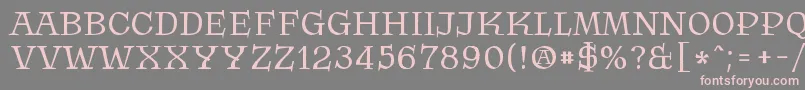 Krasomila 021 Font – Pink Fonts on Gray Background