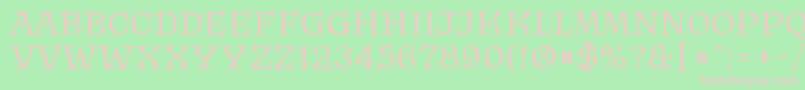 Krasomila 021 Font – Pink Fonts on Green Background