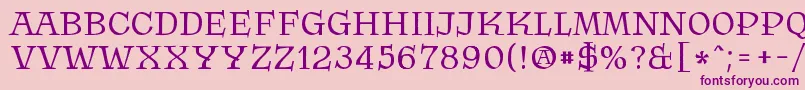 Krasomila 021 Font – Purple Fonts on Pink Background
