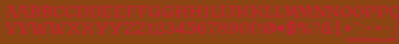 Krasomila 021 Font – Red Fonts on Brown Background