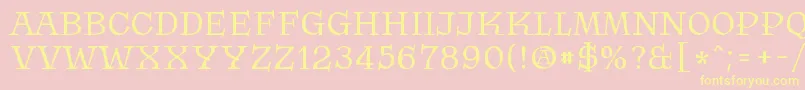 Krasomila 021 Font – Yellow Fonts on Pink Background