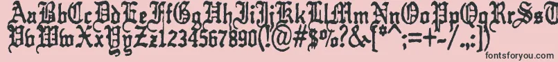 フォントkraut    typefuck11 – ピンクの背景に黒い文字