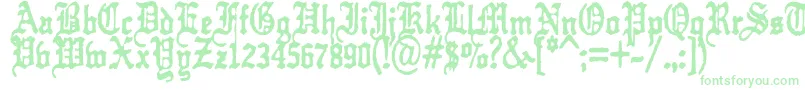 kraut    typefuck11-Schriftart – Grüne Schriften auf weißem Hintergrund