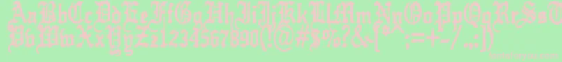 kraut    typefuck11 Font – Pink Fonts on Green Background