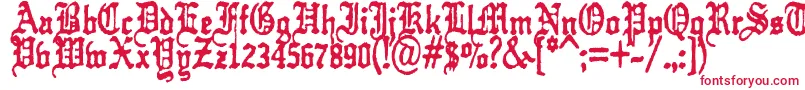 フォントkraut    typefuck11 – 赤い文字