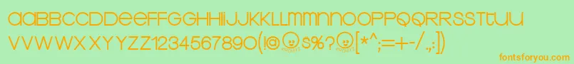 KRAVT    Font – Orange Fonts on Green Background